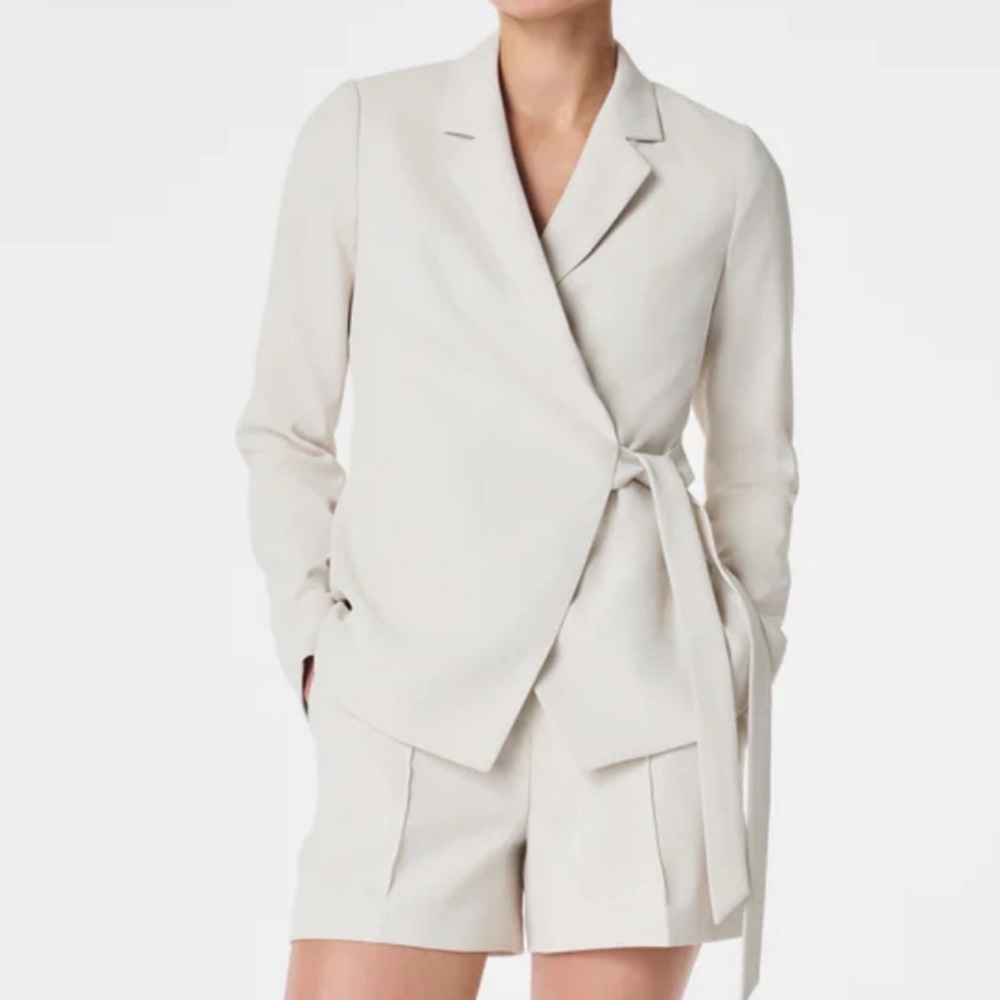 Spanx, carefree, crêpe wrap blazer